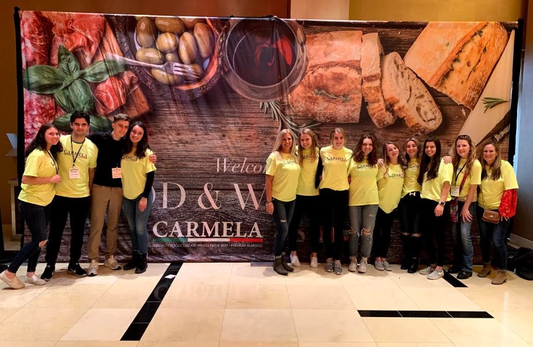Carmela Food Show Food Drive Donation Crew